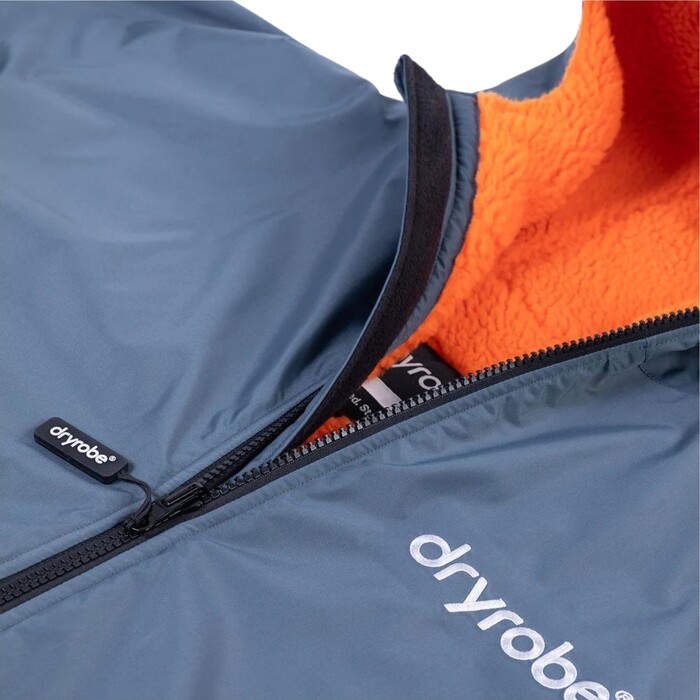 2024 Dryrobe Advance Junior Langrmelig Zum Wechseln Robe V3KSLSDA - Dunkelgrau / Orange